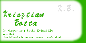 krisztian botta business card